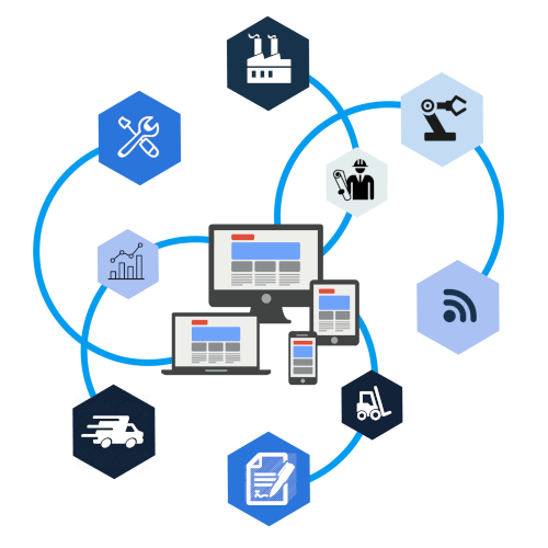 сетка из квадратов белого цвета, на них еще несколько блоков квадрата в произвольной последовательности